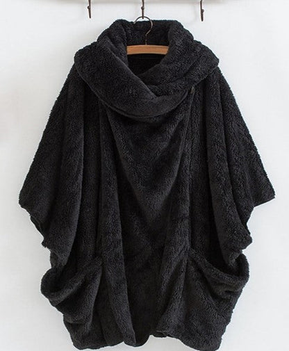Dam Lång Vinterjacka Elegant Polyester med Flera Fickor 1