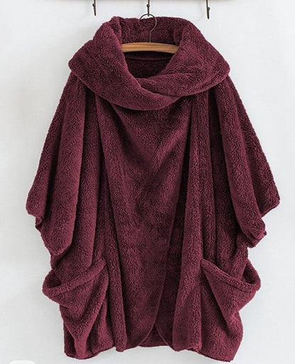 Dam Lång Vinterjacka Elegant Polyester med Flera Fickor 4