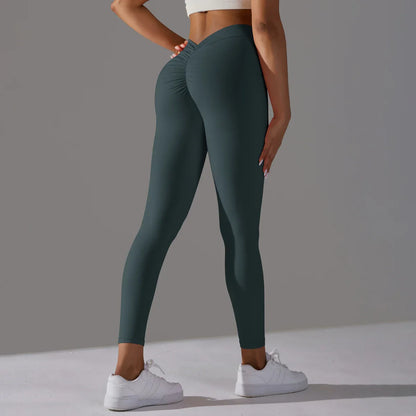 Variant image for Kvinnors Gym Leggings Hög Midja Elastiskt Nylon Elastan-8