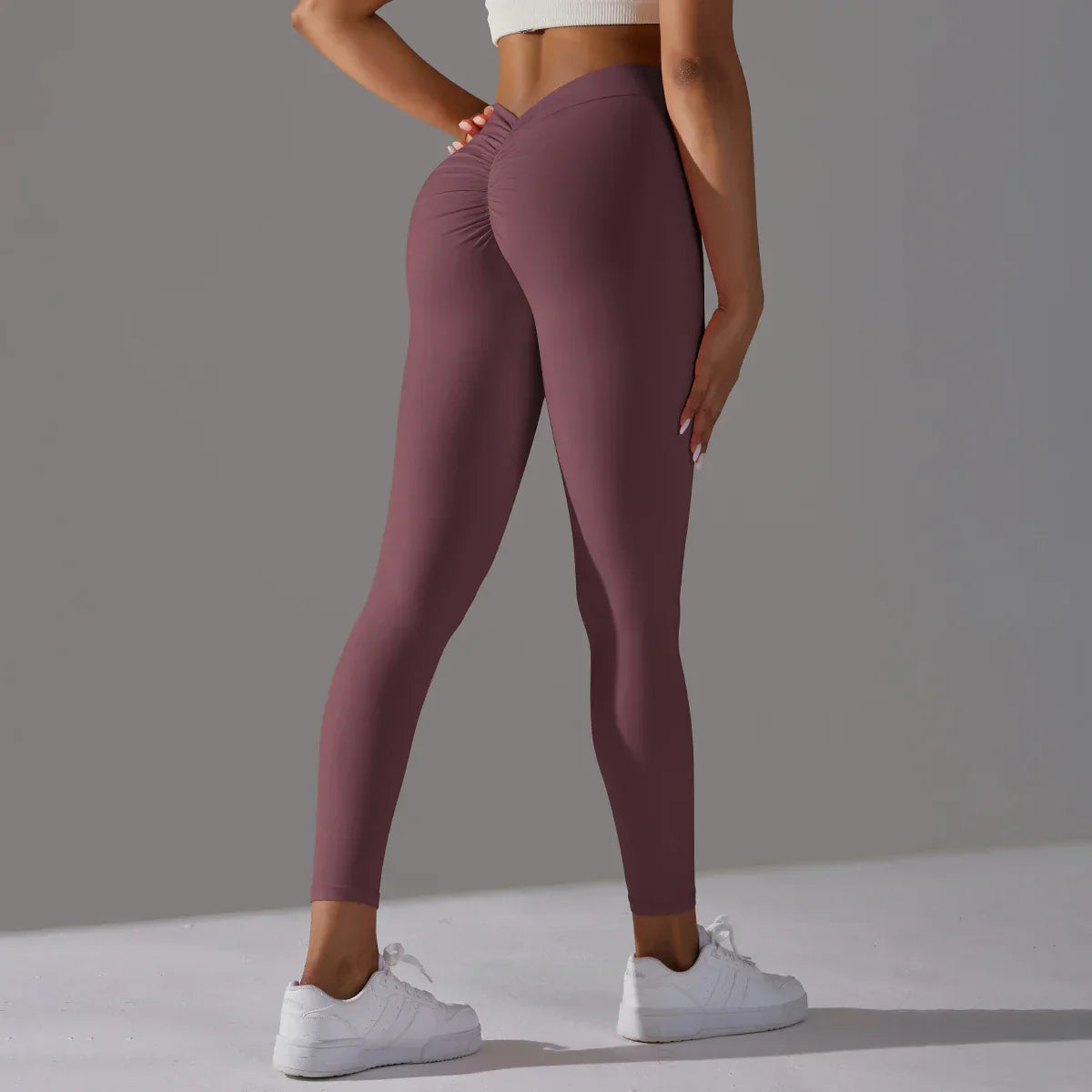 Variant image for Kvinnors Gym Leggings Hög Midja Elastiskt Nylon Elastan-11