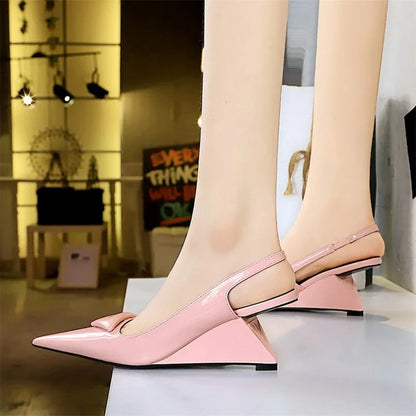 Dam Pumpskor Elegant PU-material-4
