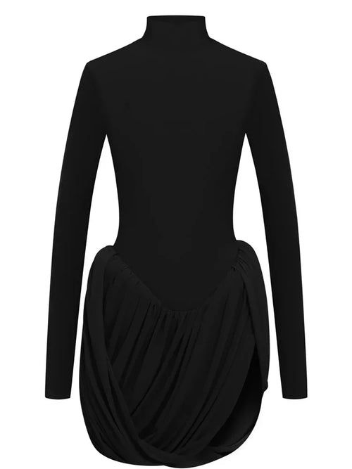 Dam Klänning Figurnära Tidlös Sköldpadda Polyester-1