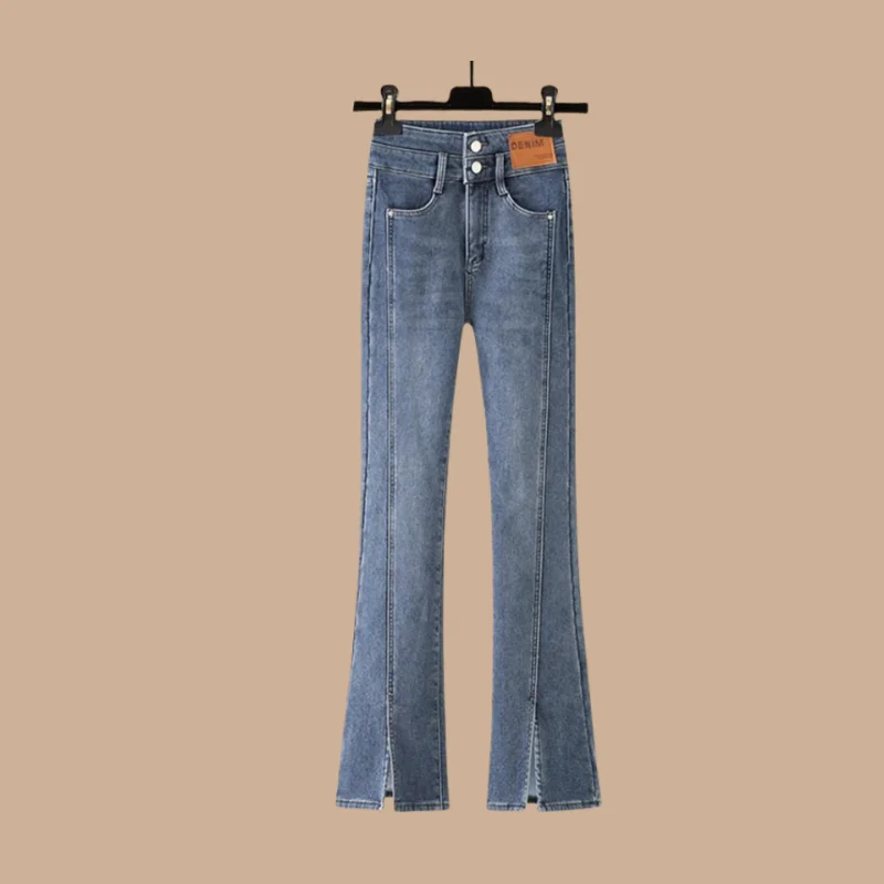 Dam Byxdress Sträckt Polyester Med Anpassningsbar Passform-4