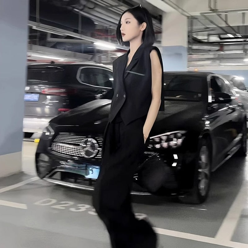 Monokrom Väst Dam i Polyester och Bomull med Knappstängning – Elegant och Bekväm för Vardag och Fest 5