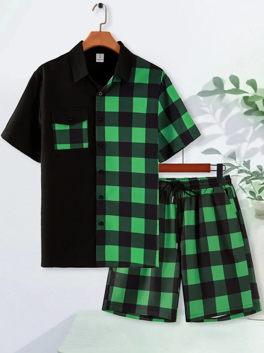 Dam Tvådelat Set Mönstrad Polyester-1