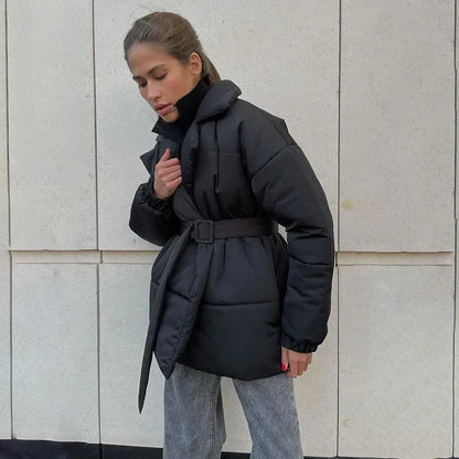 Linerad Damjacka för Höst och Vinter – Modern Polyesterjacka med Elegant Design, Finns i Flera Storlekar 2