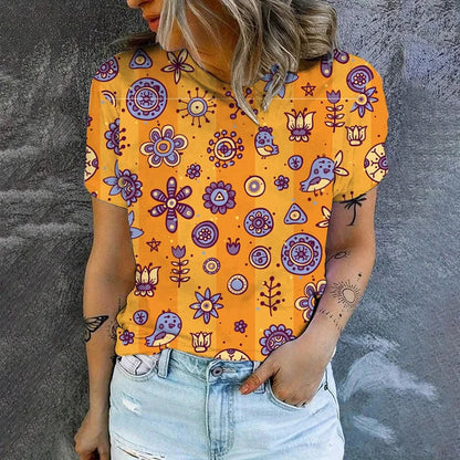 Dam Kort Klänning Modern Lätt för Sommar-1