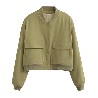 Kvinnor Kort Jacka Trendig Design Miljövänliga Material-4