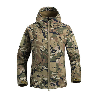 Herrenjacke, taktisch, winddicht, wasserdicht, leicht, atmungsaktiv, für Outdoor-Aktivitäten 2