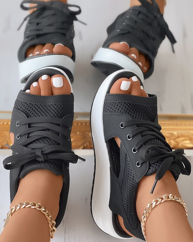 Herr Sandaler Sneakers Design Andningsbart Material Komfort-1