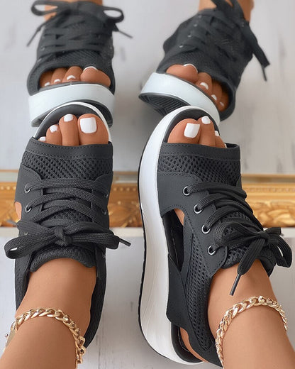 Herr Sandaler Sneakers Design Andningsbart Material Komfort-1