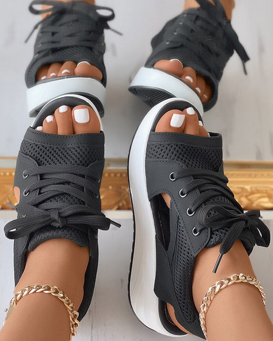 Herr Sandaler Sneakers Design Andningsbart Material Komfort-1