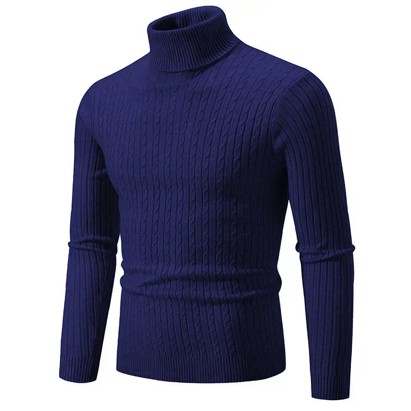 Variant image for Stickad Dam Tröja Turtleneck Mjuk Tygblandning-34