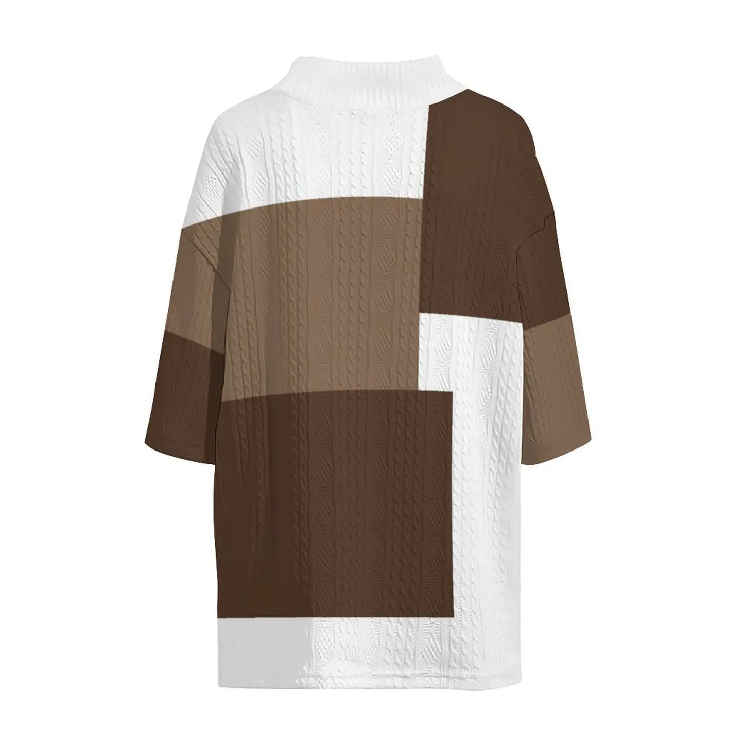 Dam Tvådelat Set Jacquard Lätt Material för Sommar-4