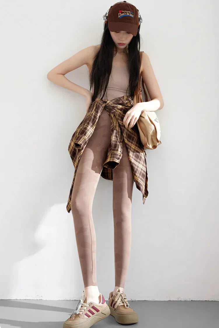 Dam Leggings Hög Midja Monokrom Spandex Nylon-6