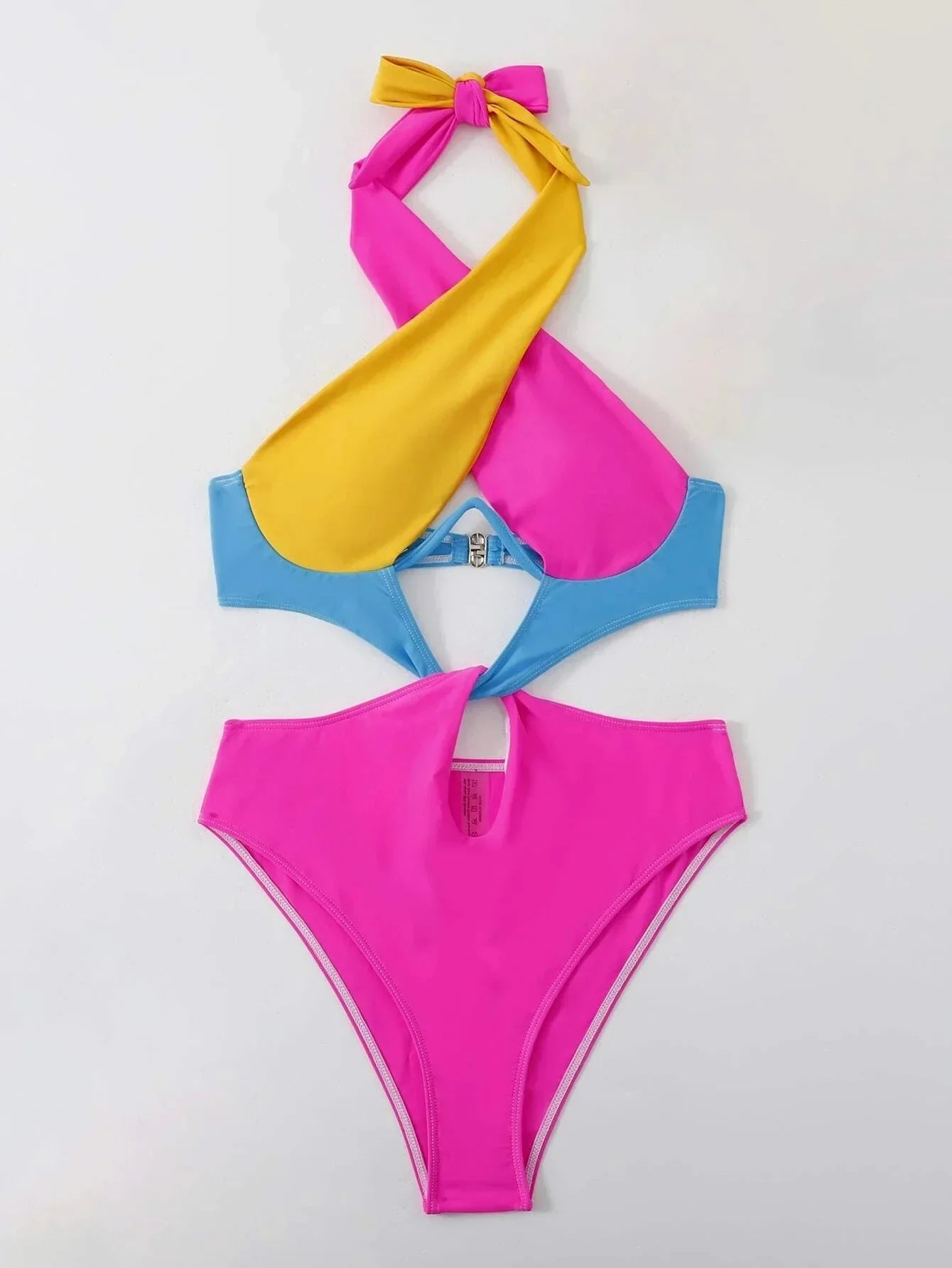 Variant image for Dam Monokini Med Lappmönster Polyester-13