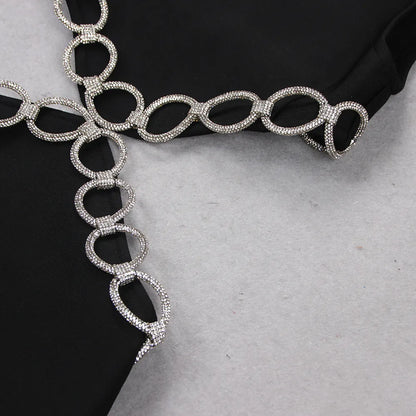 Kvinnors Miniklänning Med Dragkedja Bomull Polyester-5