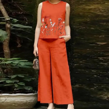 Dam Blus Ärmlös Elegant Polyester för Vardags- och Festbruk-3