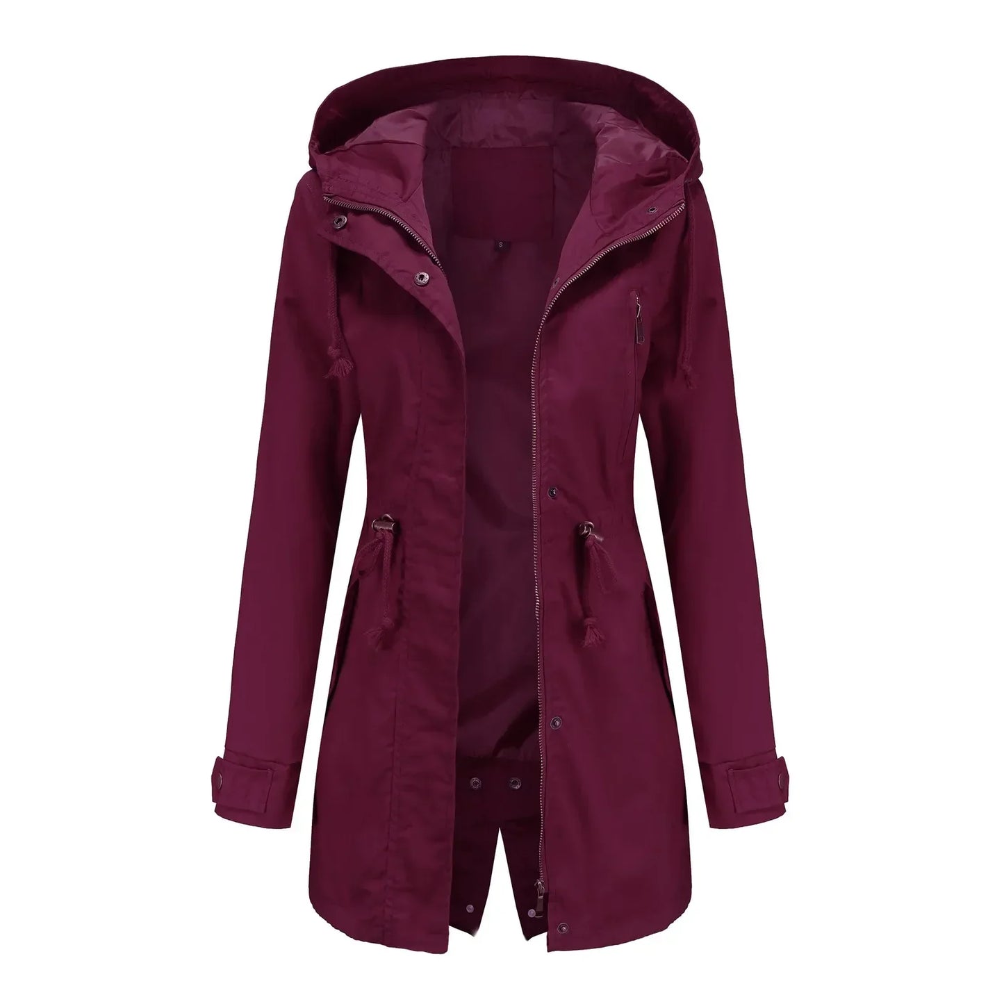 Damjacka Vindbrytare Vattenavvisande Lätt Polyester-4