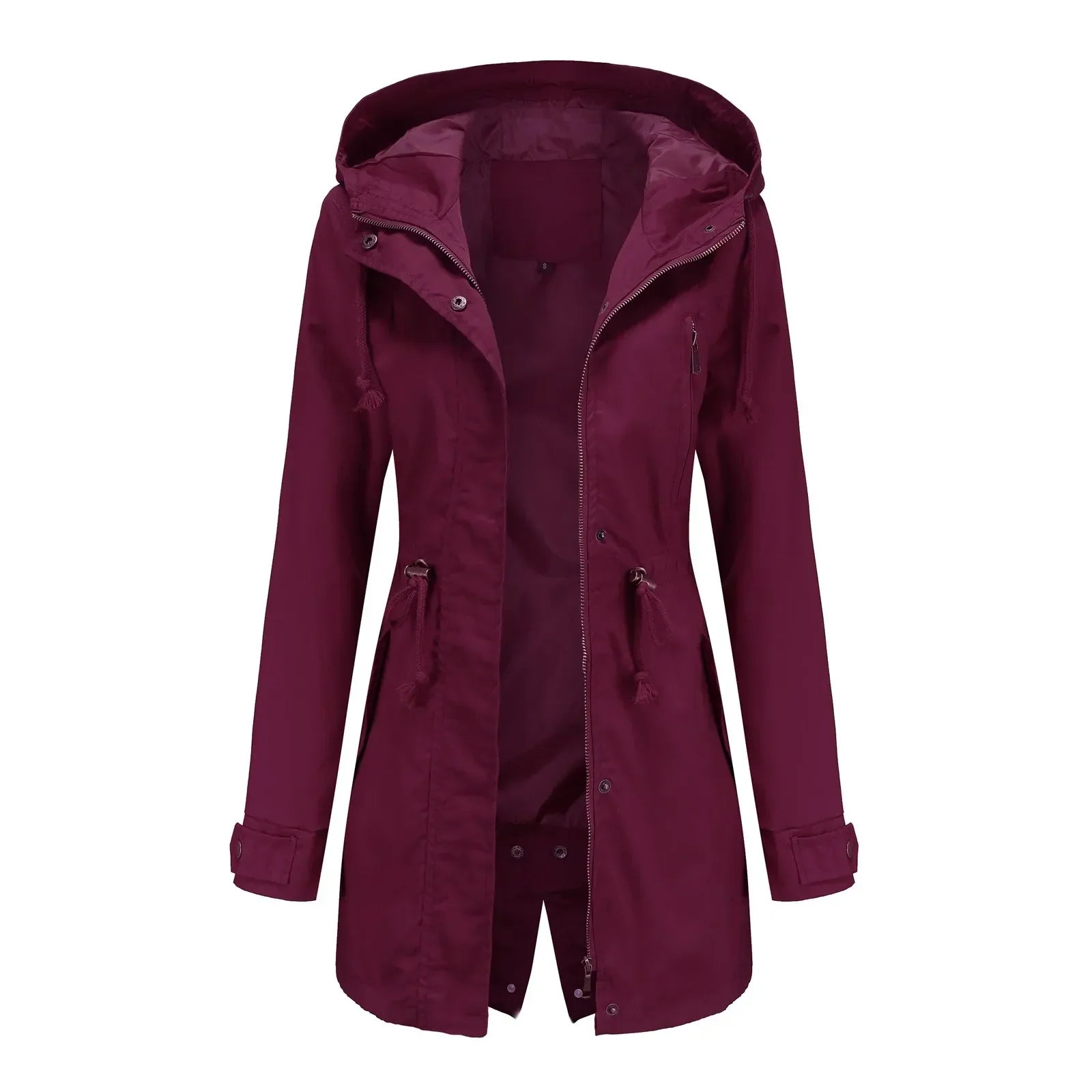 Damjacka Vindbrytare Vattenavvisande Lätt Polyester-4