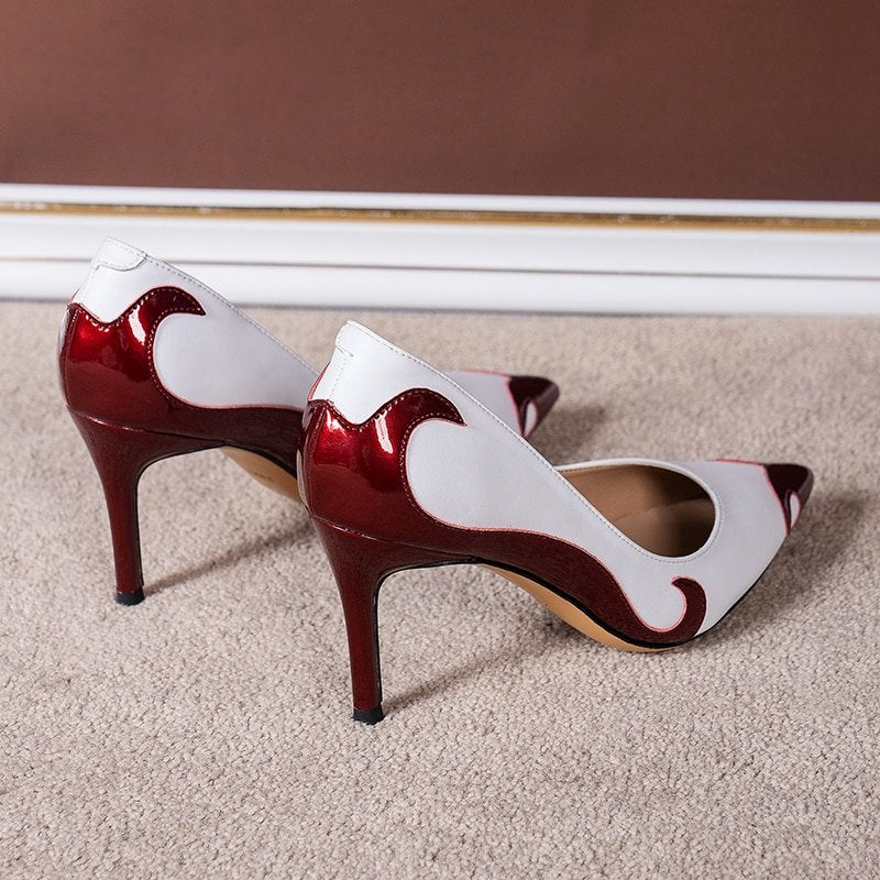 Variant image for Kvinnors Klassiska Pumpar Slip-On PU Läder-3