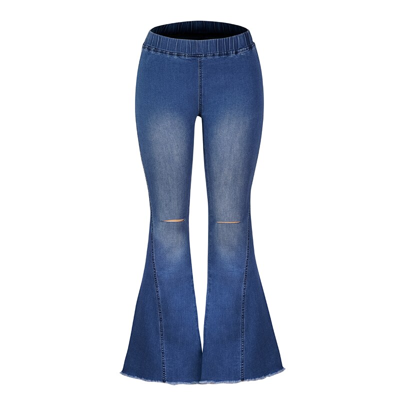 Variant image for Kvinnors Jeans Hög Midja Löst Snitt Bomull Polyester Spandex-2