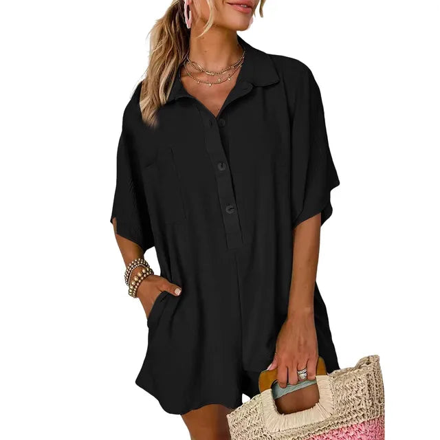 Variant image for Kvinnors Avslappnad Topp Mjuk Bomull-14