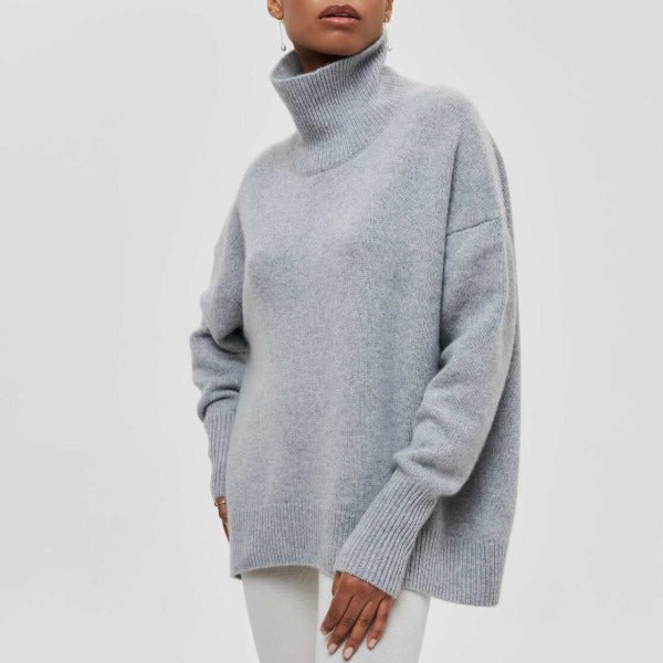 Variant image for Dam Tröja Överdimensionerad Turtleneck 100% Bomull-24