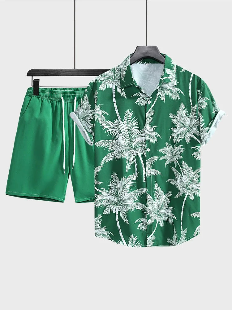 Variant image for Tvådelat Set Dam Kjol Palmenprint Polyester-7