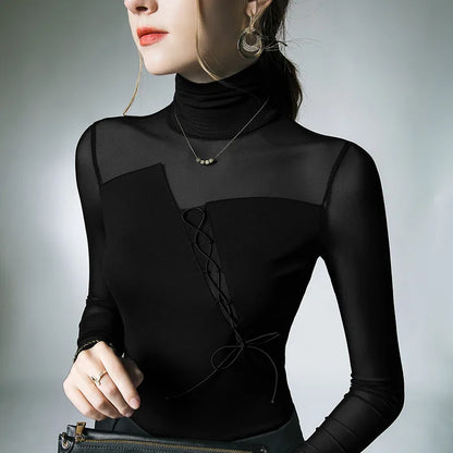 Variant image for Kvinnors T-shirt Lång Ärmar Mjuk Polyesterblandning-11