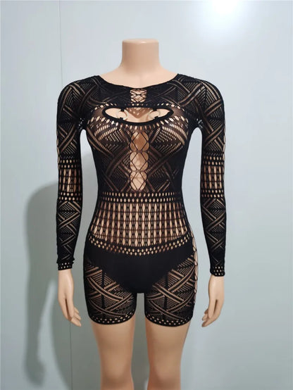 Variant image for Dam Jumpsuit Spetsbroderi Elastisk Polyester-1