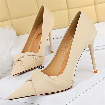 Variant image for Dam Pumps Slip-On PU Material Elegant Högklackad-31