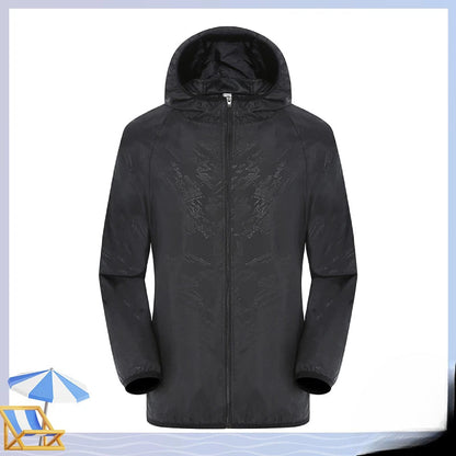Variant image for Unisex Regnjacka Vindtät Vattentät Polyester Med Justerbar Huva-43