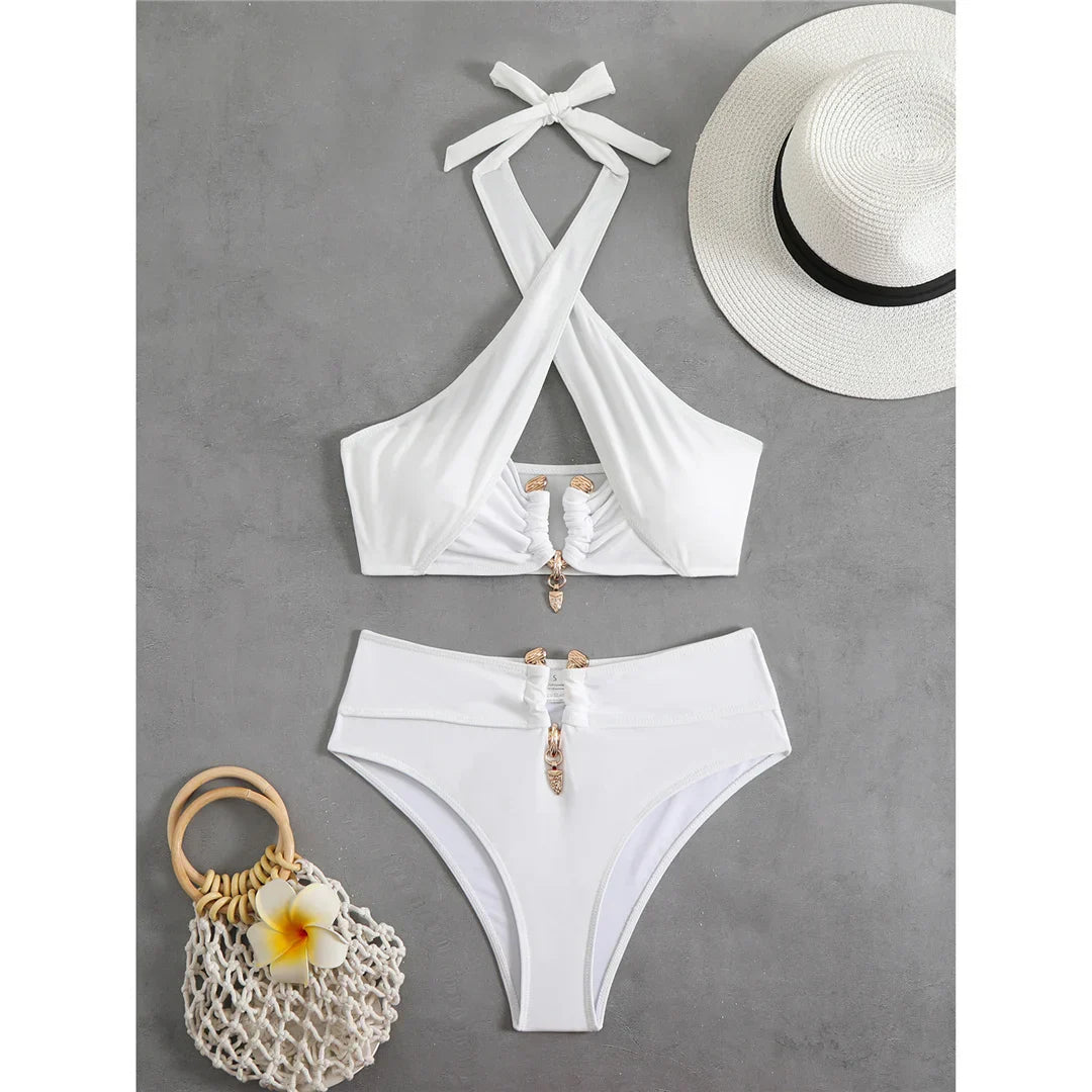 Dam Bikini Enkel Design Polyester Spandex 1