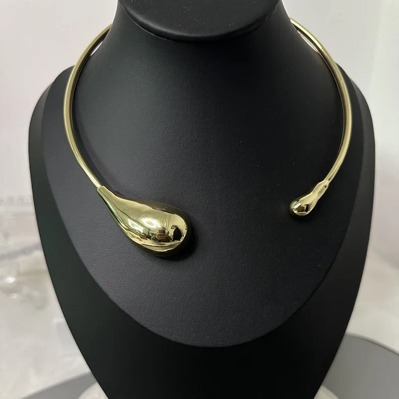 Dam Halsband Geometrisk Design Koppar och Akryl-3