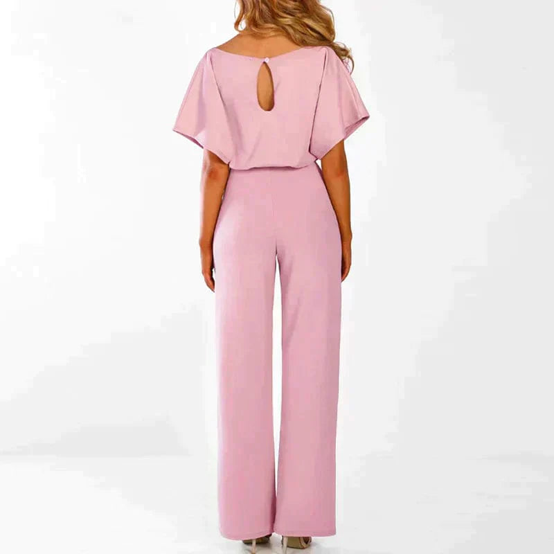 Kvinnors Jumpsuit Snörning Polyester Elegant Design-5