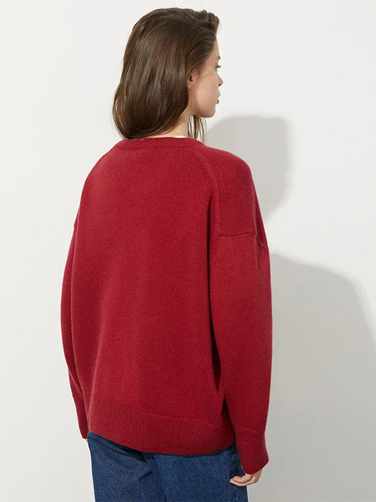 Kvinnors Casual Tröja Mjuk Material-2