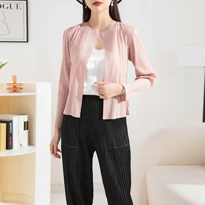 Variant image for Kort Kappa Dam Rynkad Mjuk Tyg för Modern Stil-2