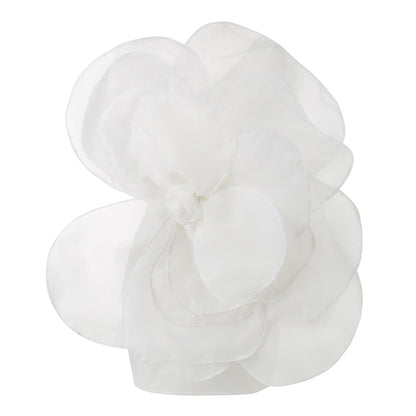 Kvinnors Miniklänning Diagonal Krage 3D-Blomdekoration Polyester 1