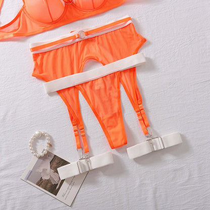 Damunderkläder Set Patchwork Design Polyester med Justerbara Band-6