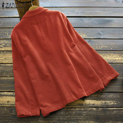 Damjacka Revers Polyester Komfortabel Design för Höst och Vinter 3