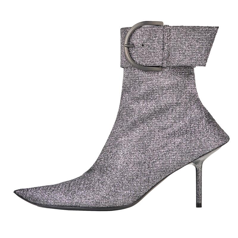 Dam Ankelstövlar i Mikrofiber med Blixtlås – Elegant Design och Hög Komfort för Vardagsbruk och Fest 3