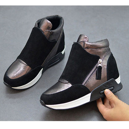 Kvinnor Kilsneakers Modern Design Nötkött Velor-5