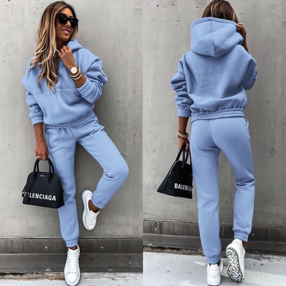 Mjuk Andningsbar Joggingdräkt för Dam - Höst och Vinter, Flera Storlekar, Komfortabel och Fashionabel Design 2