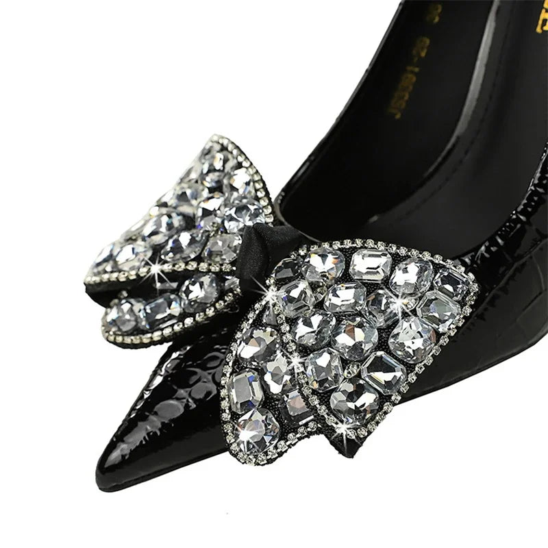 Dam Stilettos Spetsig Design PVC-4