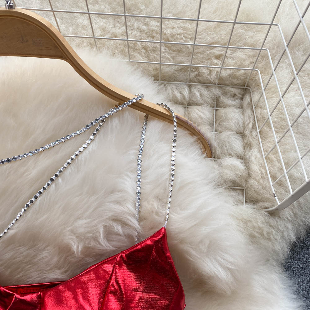 Kvinnors Mini Klänning Spaghetti Band Bomull Polyester Slim Fit-6