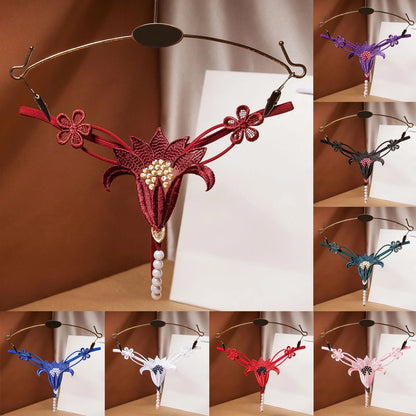 Dam G-sträng med Konstnärliga Detaljer Polyester-2