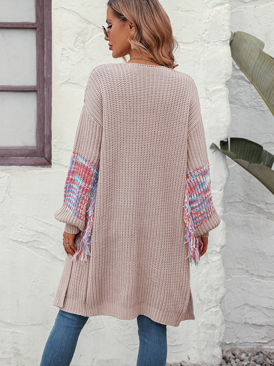 Kvinna Boho Väster Fransad Mjuk Material-5