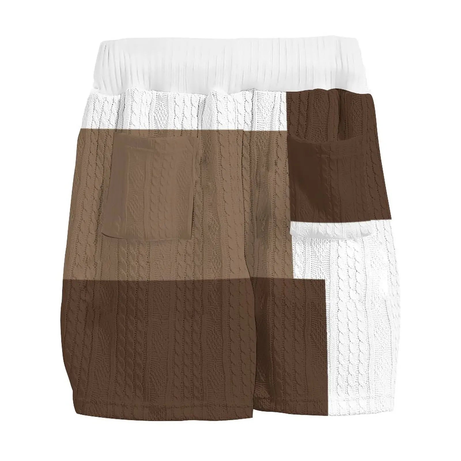 Dam Tvådelat Set Jacquard Lätt Material för Sommar-6