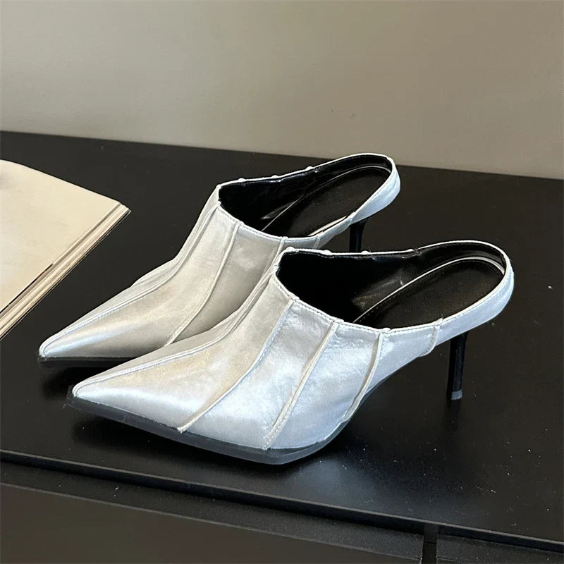 Variant image for Dam Mules Skor Spetsig Form PU-material Hög Klack-6